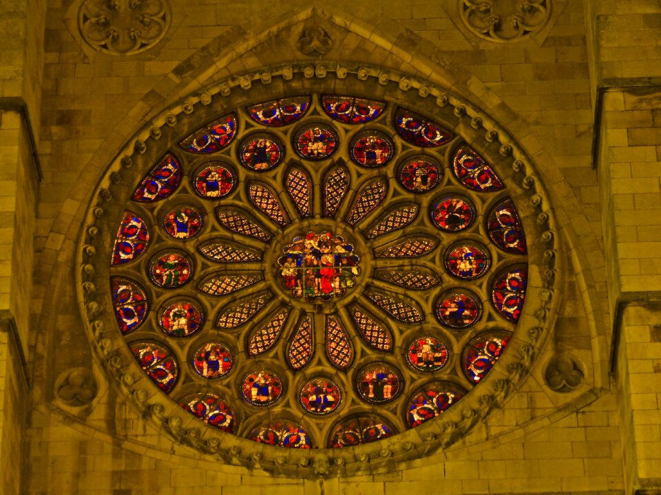 Cathedral church stained glass window
