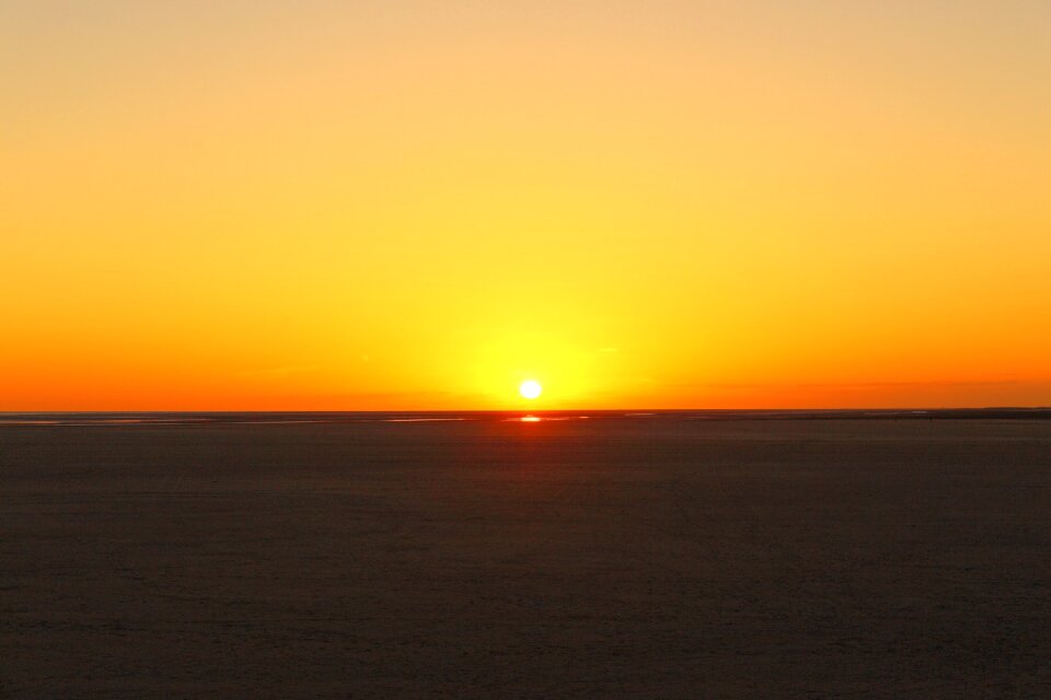Sunset st-peter-ording beach
