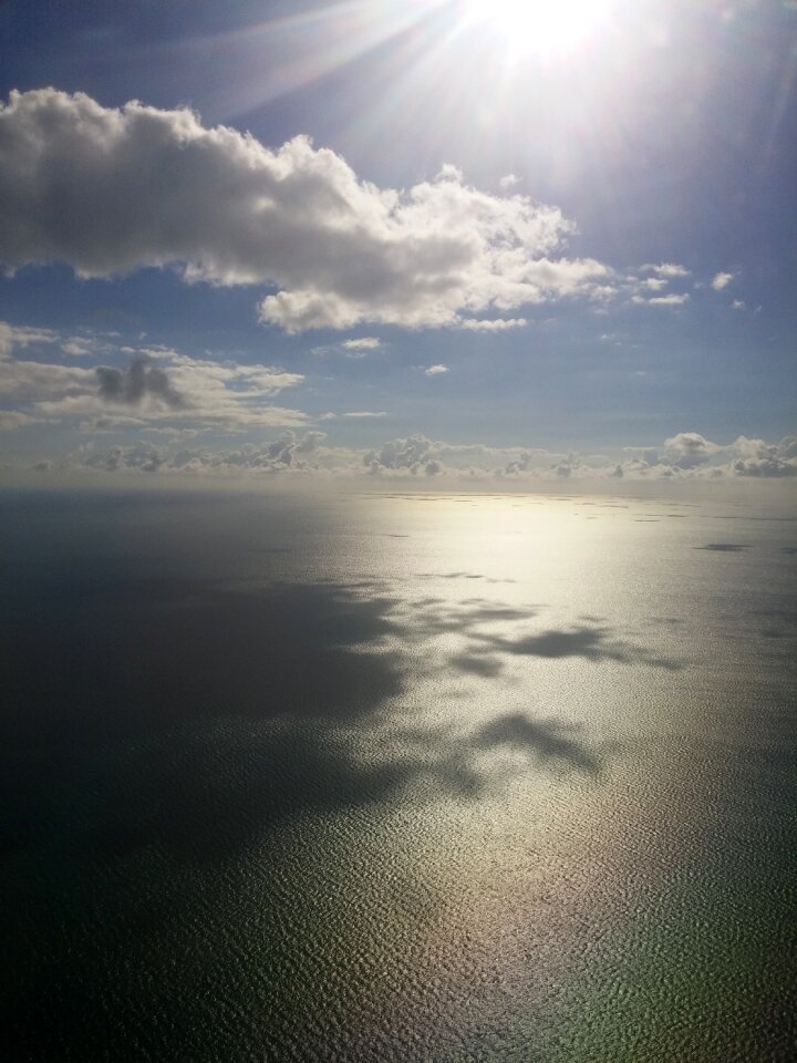 Sun sea water
