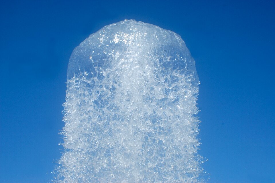 Transparent blue bubbles