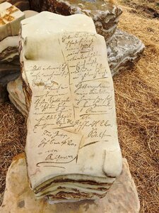 Tourism stone sculpture artwork