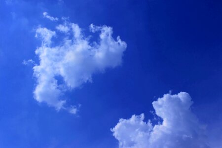 Blue sky white cloud heaven