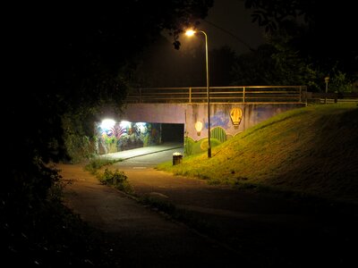Urban city evening