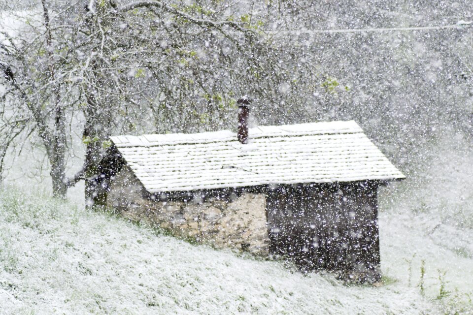 Snow mountain winter