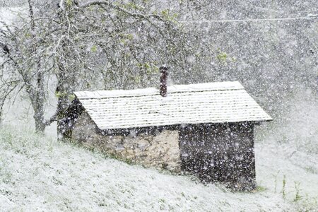 Snow mountain winter