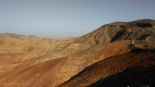 The wild landscape an uninhabited desert