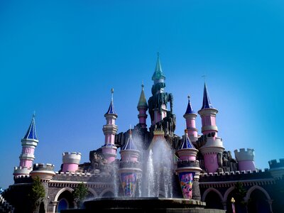 Fairy tale world cartoon dream castle photo