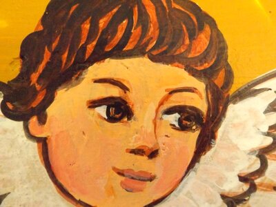 Angel child painting
