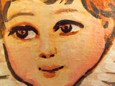 Angel child painting