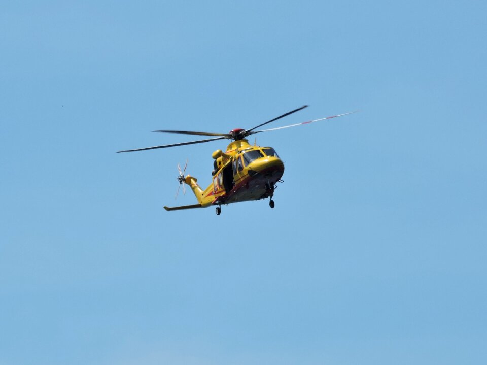 Helicopter fly sky