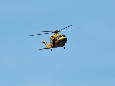 Helicopter fly sky