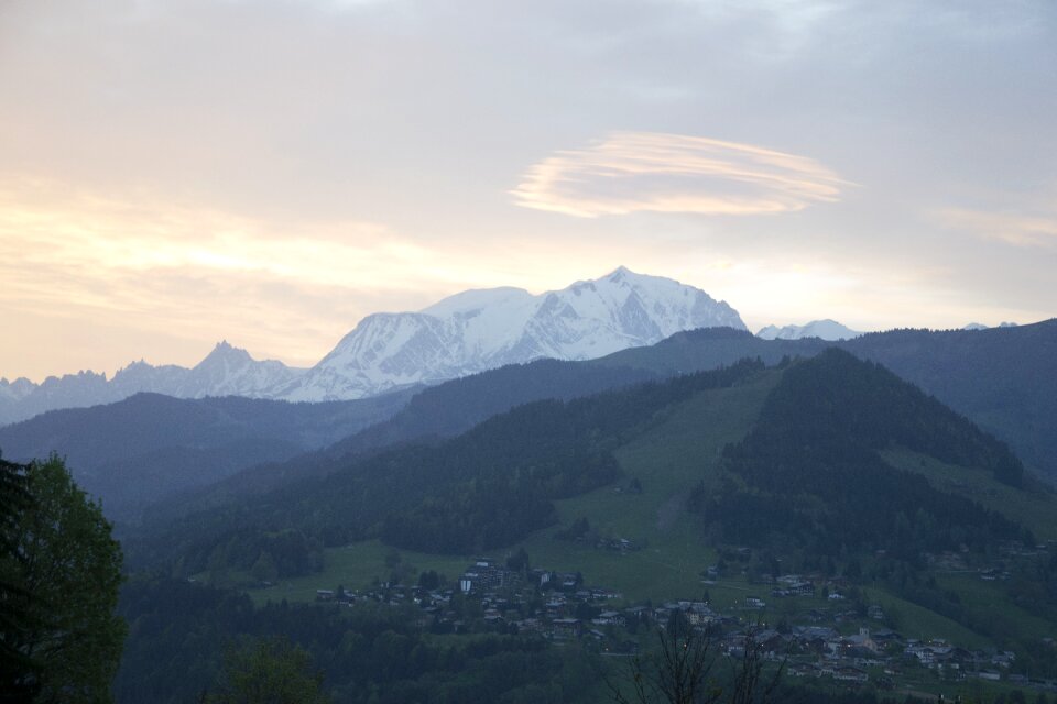 Mountain sky mont blanc