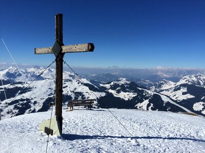 Mountains summit cross austria