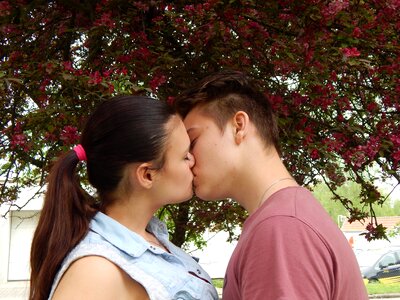 Kiss boy girl