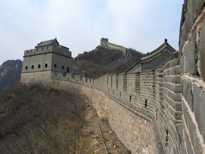 Great wall of china peking china