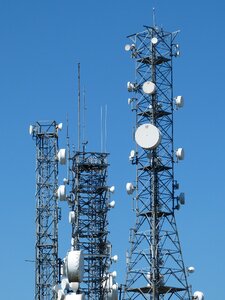 Telecommunications send mast photo