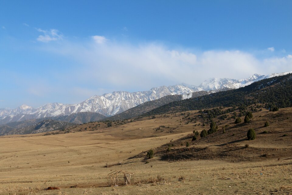 Mountain autumn kyrgyzstan