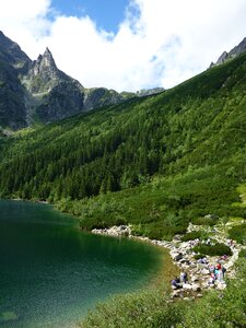 Monk lake polish tatras photo