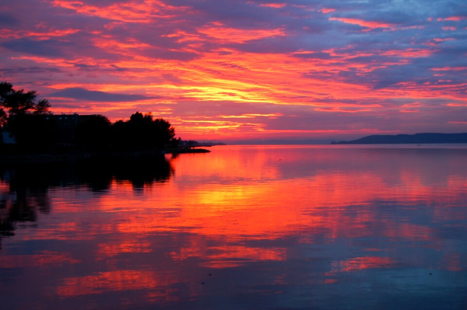 Mood red dusk photo