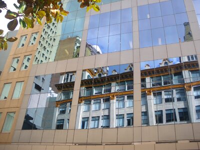Reflection vis-a-vis building