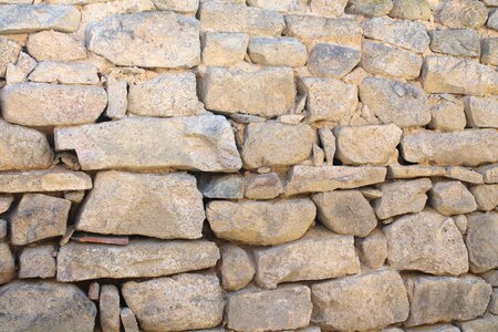 Stone wall france village photo
