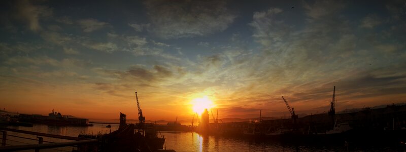 Dock sky waterfront photo