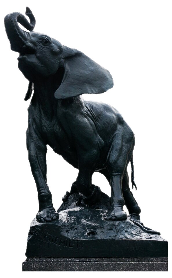 Artwork sculpture elephant