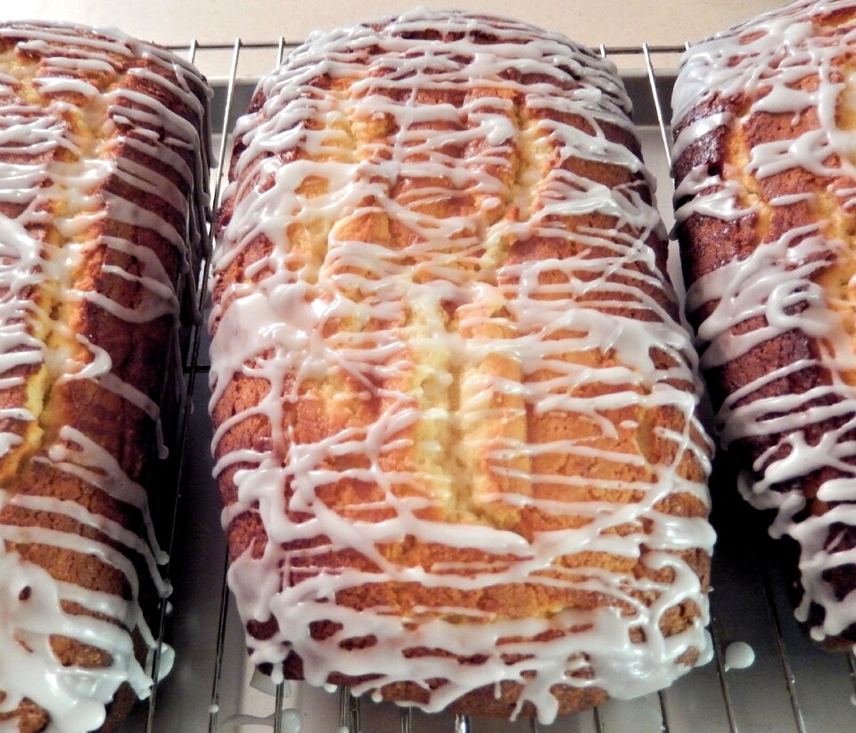 Vanilla frosting sweet food