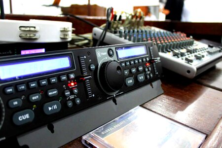 Audio equipment buttons sound photo