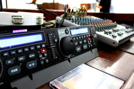 Audio equipment buttons sound