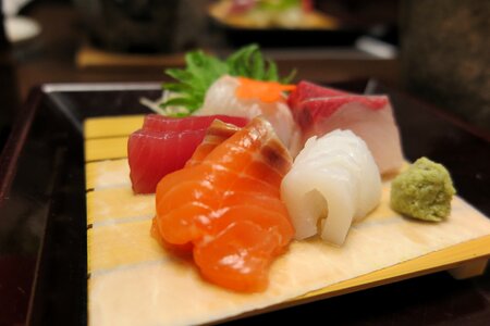 Tuna wasabi squid photo