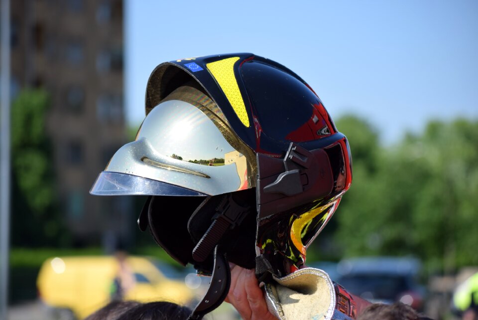 Firemen helmet visor