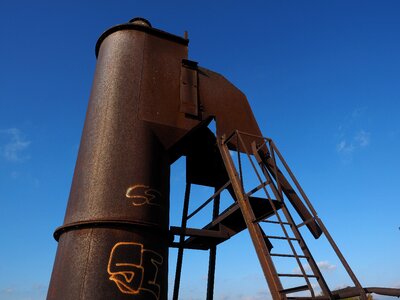 Shaft furnace industrial plant historical monument photo