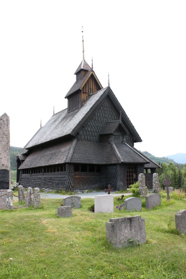Graveyard three church wooden