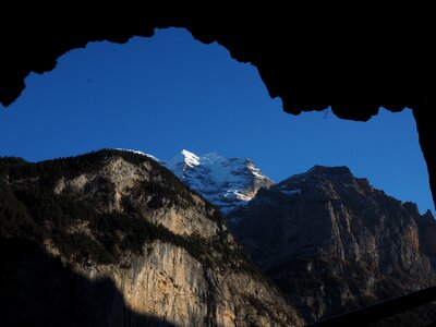 Rock wall mountains virgin