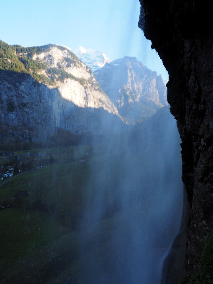 Lauterbrunnen steep spray