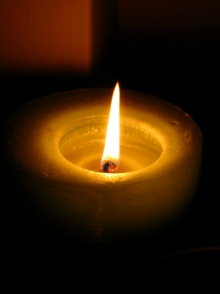 Candlelight light fire