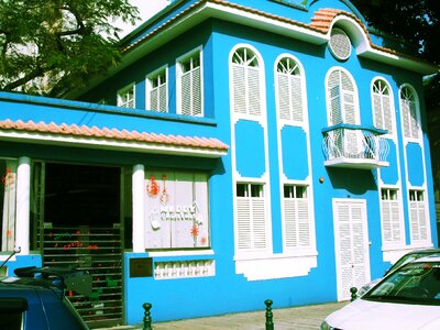 Structure blue house macau