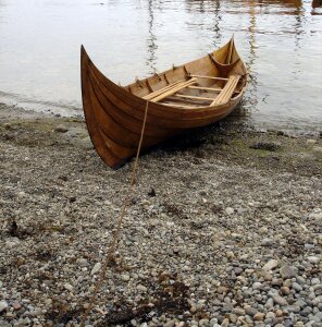 Viking wooden boat veins