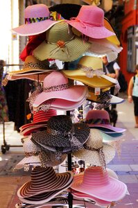 Headdress straw hat slouch hat
