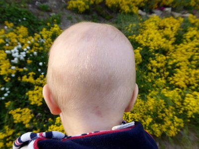 Ears small child blond
