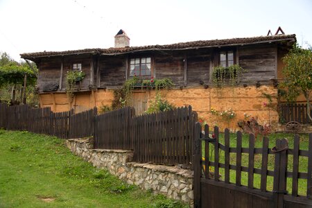 Bulgaria village wooden house photo