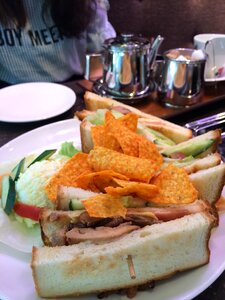 Center sandwich food sandwich photo