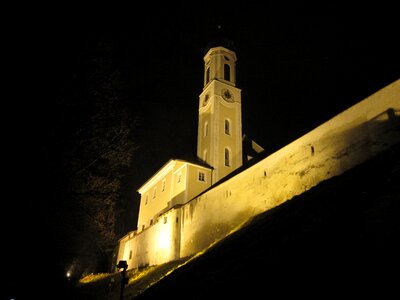 Monastery monastery church night photo
