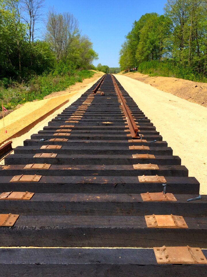 Railroad track ties rails