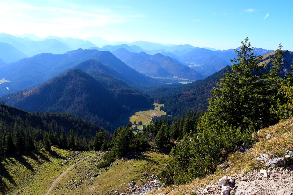 Mountain landscape mountain summit mountain range