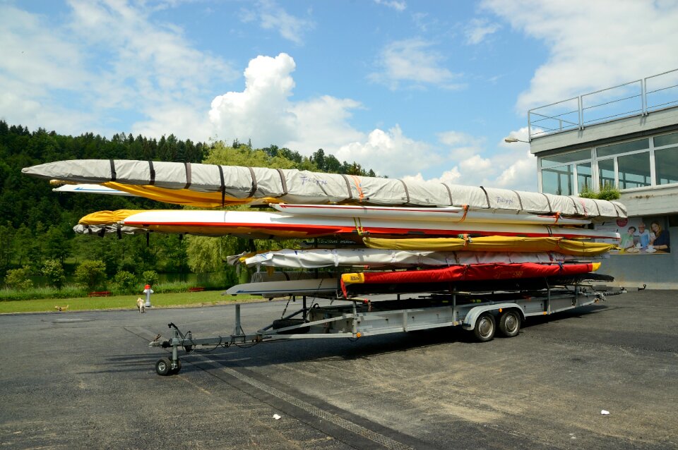 Rowing boat bootswagen stack