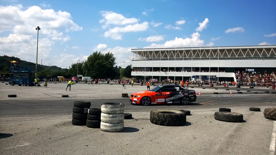 Tyres parking lot drift photo