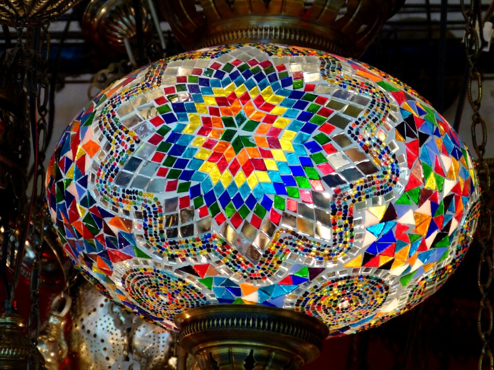 Ceiling lamp colorful turkey