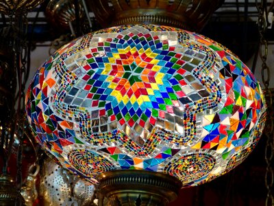 Ceiling lamp colorful turkey